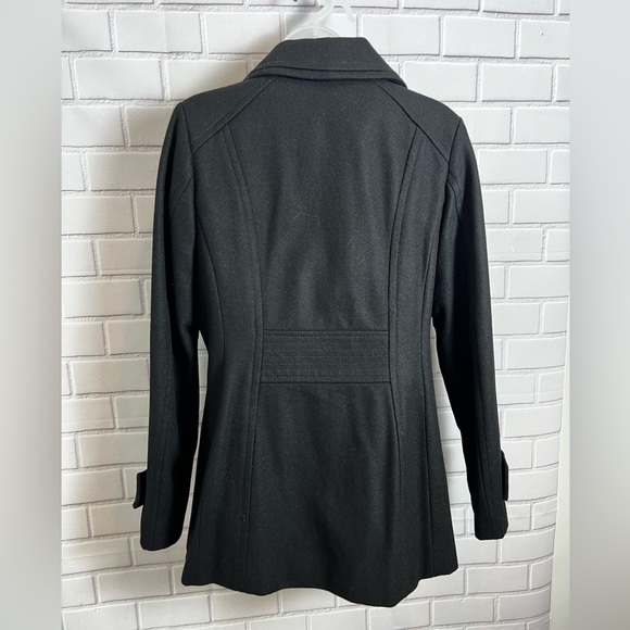 LONDON FOG Women's Classic Single Breasted Wool Coat/black size M - Picture 9 of 9